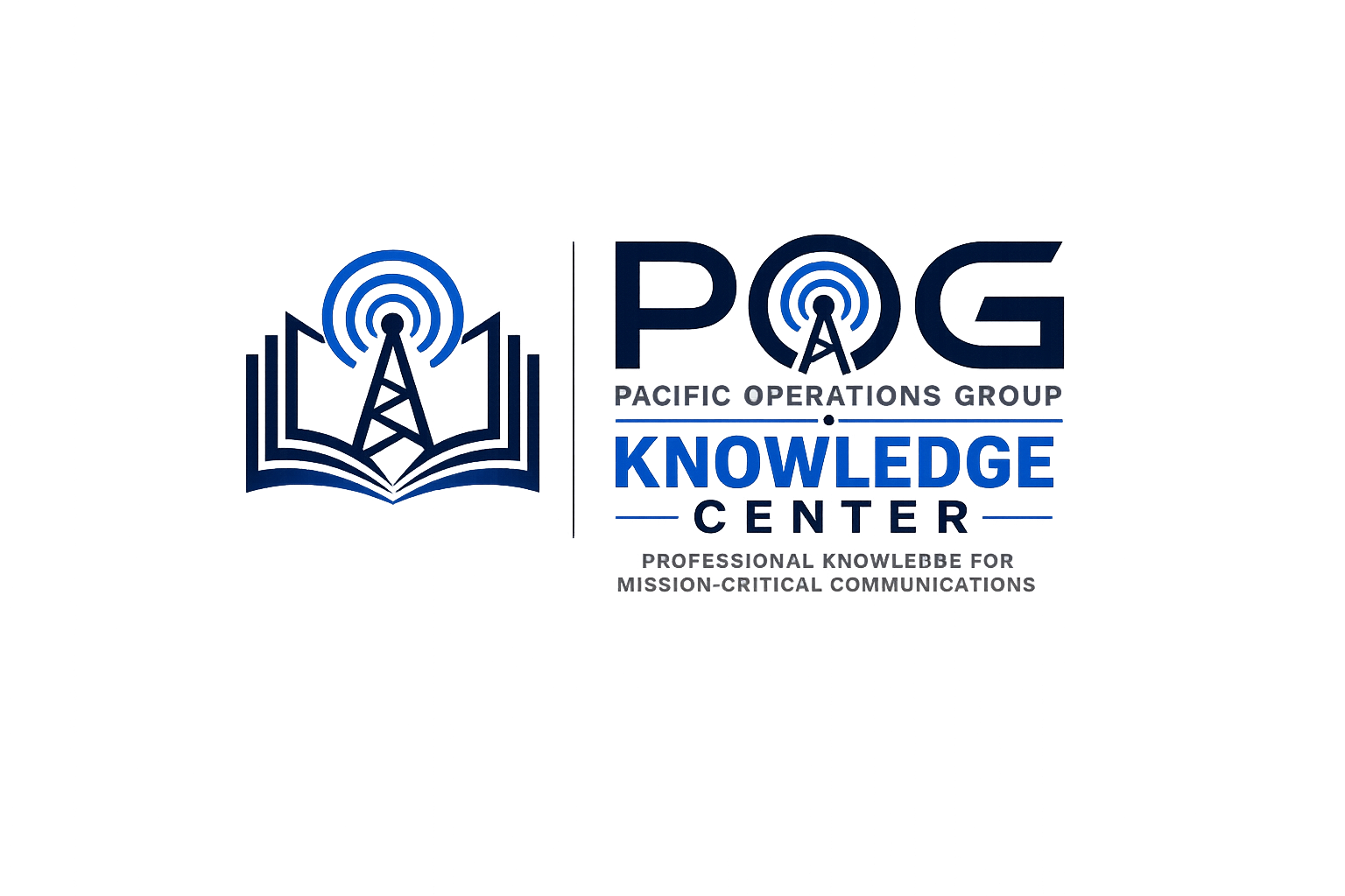 Pacific Operations Group Knowledge Center logo representing mission-critical communications knowledge and technical expertise.